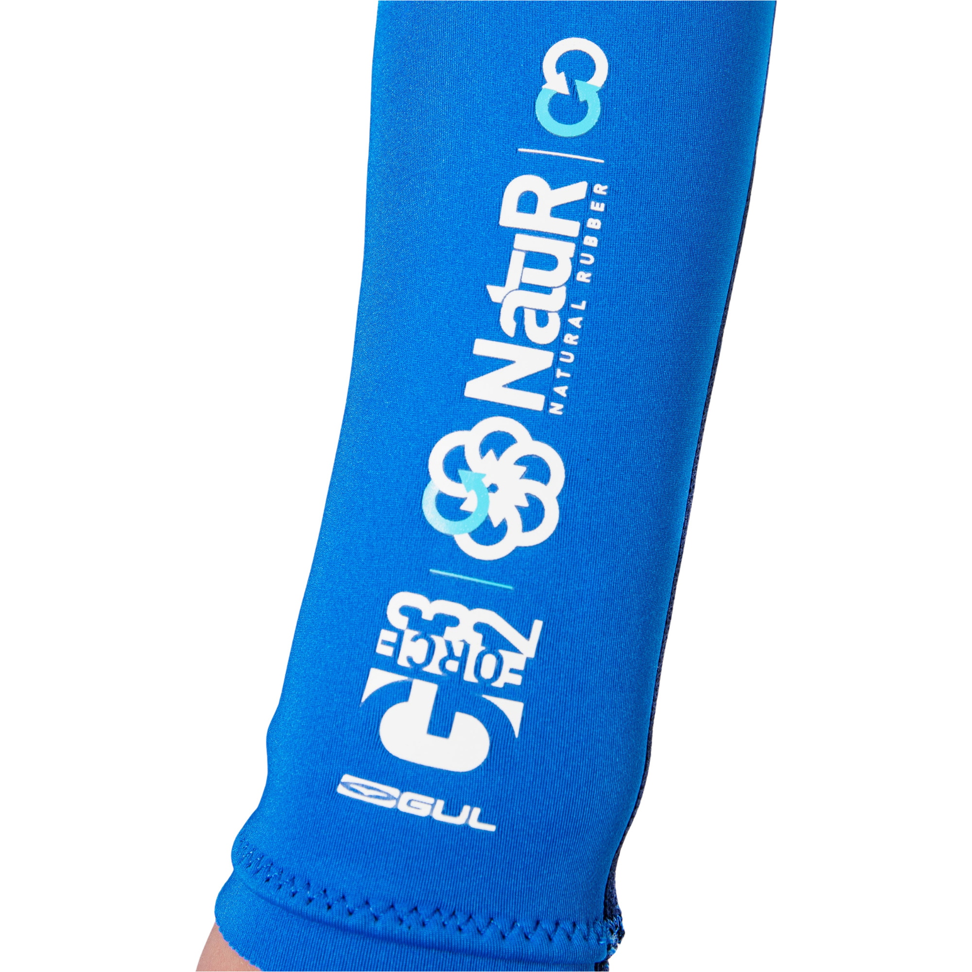 2025 Gul Junior G-Force Natur 3/2mm Back Zip Våddragt GF1307-NABL - Navy / Blue